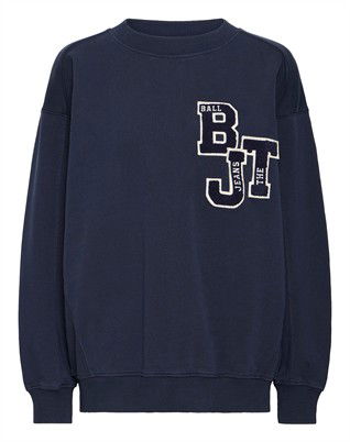 BaAlessandro Letter Patch Sweatshirt - Sky Captain 